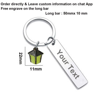 Halloween Night Light Keychain Stainless Steel Customized Keychain Drive Safe Keychain New Driver Gifts