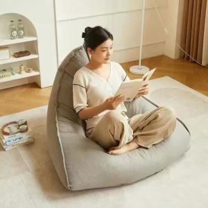 xpkQ Flannel Living Room Lazy Single Sofa Bedroom Balcony Leisure Chair Simple Modern Bean Bag Sofas Detachable Washable Home Decor P7Q2M