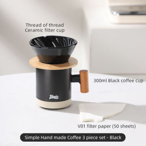 Bincoo Pour-Over phin cà phê phin pha cà phê kiểu nhỏ giọt gốm phin cà phê cốc lọc