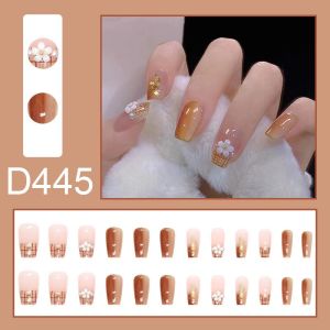 🇹🇭ร้านไทย🇹🇭【DD445】 เล็บปลอม สไตล์โมเดิร์น ใช้งานง่าย 24 ชิ้น 🔥พร้อมส่ง🔥