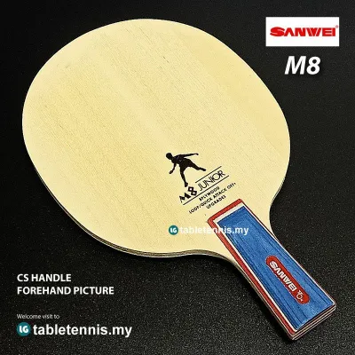 Sanwei Blade M8 CS All Wood Table Tennis Blade Paddle Bat Ping Pong Penhold-CS