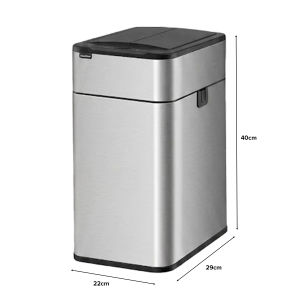 ONES Maeve Jah Stainless Steel Dustbin With Smart Motion-Sensing Lid