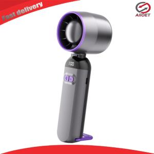 【Alloet】 High-Speed Folding Fan USB Rechargeable Adjustable Cooling Fan for Home Office