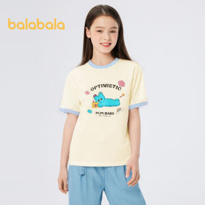 Balabala Childrens Short Sleeved T Shirt For Girls Summer Big Children Quick Dry Cool Shirt