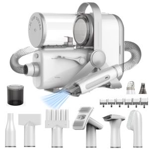 Pet Grooming Vacuum Kit 8 IN 1 Hair Dryer Kucing Anjing Pet Blower Alat Cukur Bulu Kucing Kit Vakum Perawatan Hewan