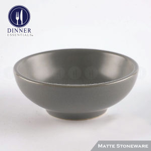 Dinner Essentials Stoneware Porcelain Matte Ash Gray Plate/Bowl/Mug SW1002B Microwave Oven 220C Dishwasher Safe Food Safe