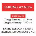 Sarung Santri Wanita Gloyor Motif Nanas Monocrhom Santung Rayon Batik Putra Fahrur. 
