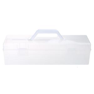 Portable Storage Bin for Tools and Craft Supplies Large Clear Container for Organization Microwave and Dishwasher Safe