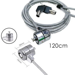 Laptop Cable Lock Anti-Theft Laptop Computer 4 Digit Combination Password Steel Wire Lock 1.2M