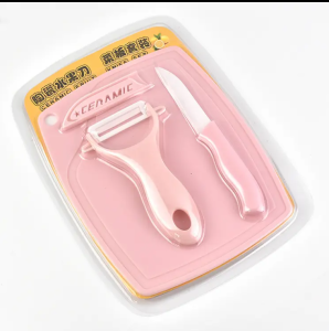 3 in 1 stainless steel baby food fruit knife peeling cutting board set kitchen tool newborn