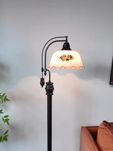 Luxury Floor Lamp Living Room Led Stand Light Old Shanghai Creative Wooden Garden Lamp Standing Light Floor Lamp Stand