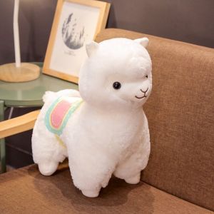 JOJO CASTLE 35/50CM Cute Alpaca Stuffed Toys  Soft Animals Plush Alpacasso Alpaca Llama Dolls Stuff Toys Pillow for Children Birthday Gift  草泥马