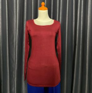 (COD) LMJ FASHION - Beatrice Round Neck Long Sleeve Shirt Blouse - #8822