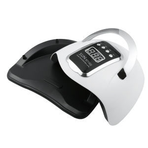 Nail Dryer UV LED 280W 66 LED Nail Lamp Full Hitam Lampu Pengering Kutek Gel Led Alat Kecantikan Pengering Kutek Kuku Nail Art Kutek Cepet Keringwith Time Memory sensor