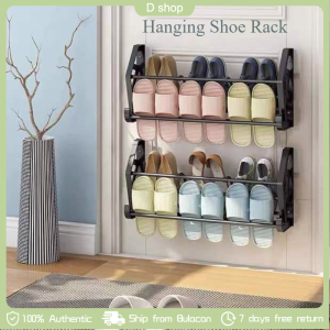 63cm Wall Mounted Hanging Shoe Rack Shoe Organizer Stainless Steel Kitchen Organizer Hanging Rack Shoe Rack Towel Hanger Storage
