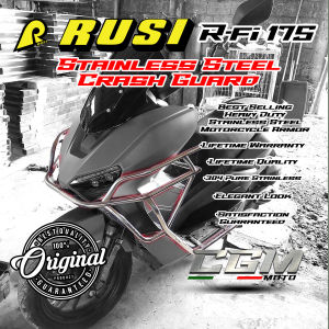 ⭐️RUSI RFI 175 STAINLESS FULL CRASH GUARD /LIFETIME QUALITY CRASH GUARD/100% 304 PURE STAINLESS STEELCGM •