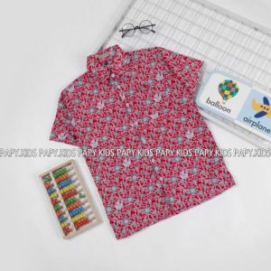 Kameja Batik SD Motif Bunga Rampe / Baju Seragam sekolah SD
