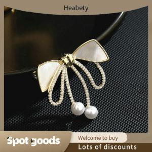 Heabety Fashion Fashion Flash Drill Bow Brooches Women Clothing Jewelry Party Accessories Gifts