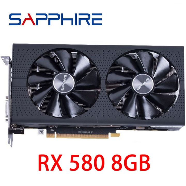 USED SAPPHIRE RX 580 8GB 2048sp Video Card 256Bit GDDR5 Graphics