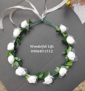 Vòng hoa đội đầu kỉ yếu / vòng nguyệt quế kết nhụy vòng hoa  cúc hoạ mi