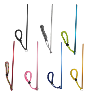 Diving Stick Pointers Rod Aluminium Alloys Tanks Knocker Underwater Shaker Noise Maker Lanyard Rod with Wrist Lanyard