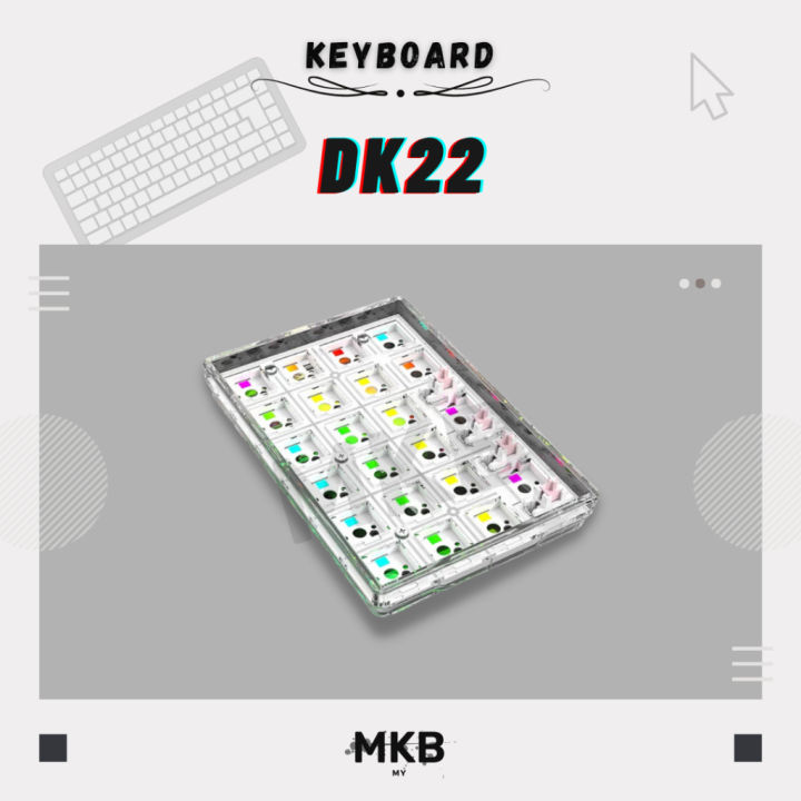 [READY STOCK] DK22 Mechanical Numpad Kit Numeric Pad EVA Plate Foam RGB ...