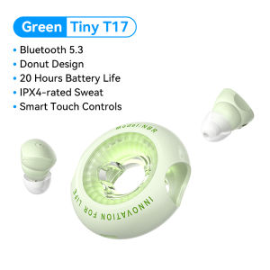 Vention Tiny T17 True Wireless Earbuds Doughnut Shaped IPX4 Waterproof Breathing Lights Touch Control TWS Mini Bluetooth 5.3 Earphone