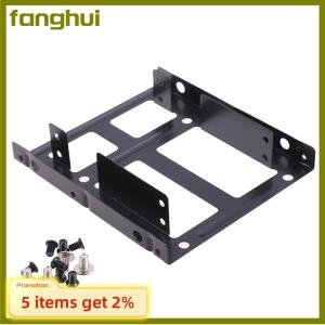 fanghui Desktop 2.5 To 3.5 Hard Drive Dual Desktop SSD Mounting Bracket Internal Adapter