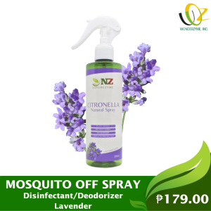 NATUREZYME Natural Spray Citronella with Lavender Scent Mosquito Off Spray 250 ml