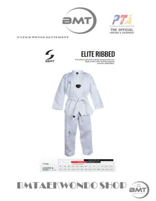 SHIFT BASIC UNIFORM: Ribbed White Collar