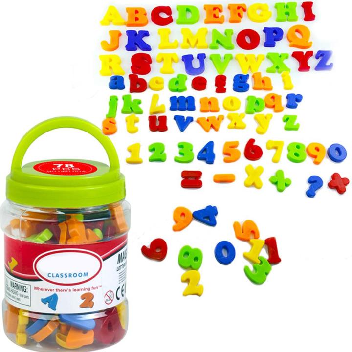 Magnetic Alphabet Kids Educational Learning Magnets Letters Numbers