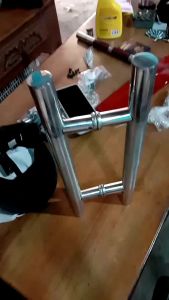 handle pintu Kaca Baut Tembus 33cm 100cm Handle Pintu Minimalis