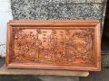 Tranh Gỗ hương chạm khắc chữ Phúc Lộc Thọ kích thước 48x108cm. 