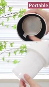 Portable Air Purifier USB Mute Air Purifier Activated Carbon Removal Removal Dust Negative Ion + Blue Light