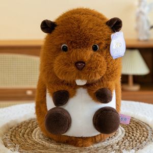 SDRYHTDH PP Cotton Groundhog Plush Toy Marmot Soft Stuffed Animals Plush Doll Accompany Toy Collection Rabbit Plush Stuffed Toy Birthday Party Decor