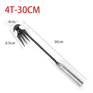KS Fitness 4/11 Teeth Weeder Digging Root Remover High Quality Garden Hoe Weeding Uprooting Tool Steel Weed Pulle