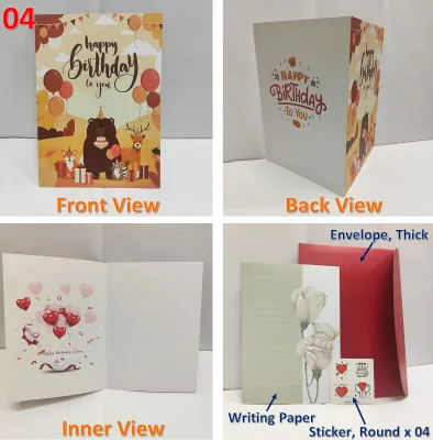[GC 23] Greeting Card | Gift Card | Jumbo Card | A4 Big Card | Birthday Best Wishes Farewell Good Bye Good Luck Christmas CNY