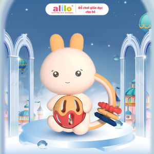 Xúc xắc gặm nướu kèm lục lạc hỗ trợ phát triển răng miệng cho bé sơ sinh Alilo Baby Rattle C1-1 - Hàng chính hãng
