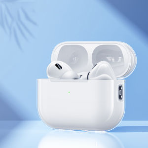 SmartDevil Silicone Case for AirPods Pro 3 Pro 2 Case Airpods 4 Airpods 3 Airpods 2 Wireless Bluetooth Earphone 2nd Gen TPU Transparent Anti-fall Protect Cover Soft Earbuds Case