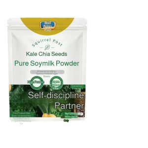 Kale Chia Seed Pure Soybean Powder High Protein Soy Milk Soymilk Rich in Dietary Fiber Soy Milk Weight Management Healthy Drink Promote Digestion No Additives Rich Dietary Fiber