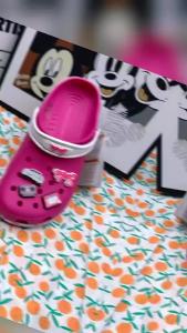 crocs Cartoon Barbie parent-child style clogs for older children girls and toddlers soft-soled closed-toe beach sandals