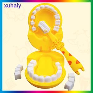 xuhaiy 4pcs Kids Pretend Play Toy Dentist Check Teeth Model Set Educational Learing Toy