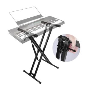 🎹 Guitto GKS-02 X-Style Keyboard Stand – Gas Spring Adjustable Heavy-Duty Design