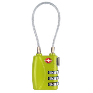 Giftidea TSA Approved Luggage Locks 3 Digit Steel Cable Lock Wire Rope combination Padlock for Travel Baggage Suitcase Gym Lockers