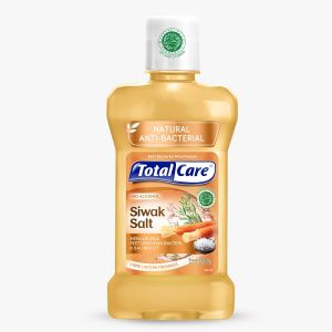 Total Care Mouthwash Siwak Salt 250ml (2pcs) - Obat Kumur Antiseptik Rasa Siwak Segar Halal Tanpa Alkohol isi 2 (Exp : 02.2027)