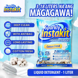 Sparkly Instakit DIY Liquid Detergent Kit - Ultra Power Clean Formula 3L-18L Yield - Pack Household