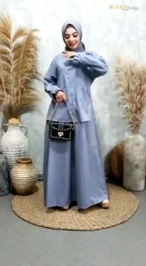 Pilihan Gamis Toyobo Hitam Cantik & Gamis Seragam Dinas Terbaru Terlaris