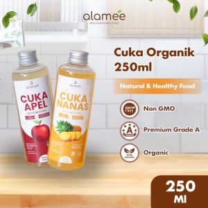 ALAMEE Cuka Apel Nanas Original Vinegar With Mother Premium Organik Pine Apple Cider Vinegar 250ml