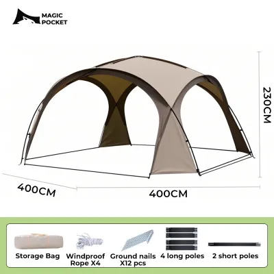 Magic Pocket Dome Tent Shelter Dome Tent Portable Camping outdoor dome shelter Tent Khemah Waterproof flysheet Khemah camping khemah camping