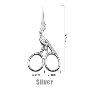 Stainless Steel Retro Scissors European Crane Small Cross Stitch Scissors Home Embroidery Sewing Craft Crane Tailor Scissors